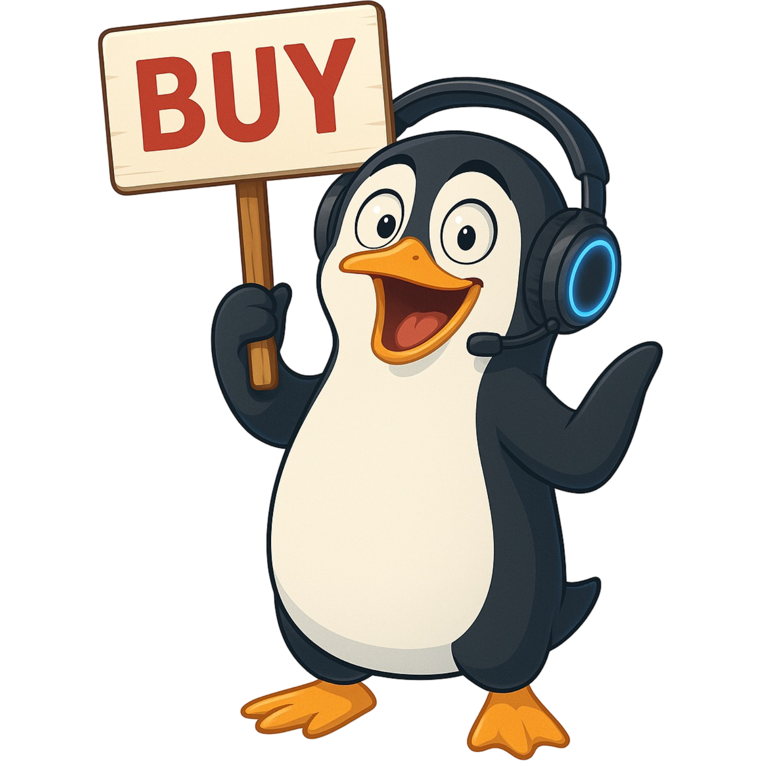 TwitchyPenguin action sticker set